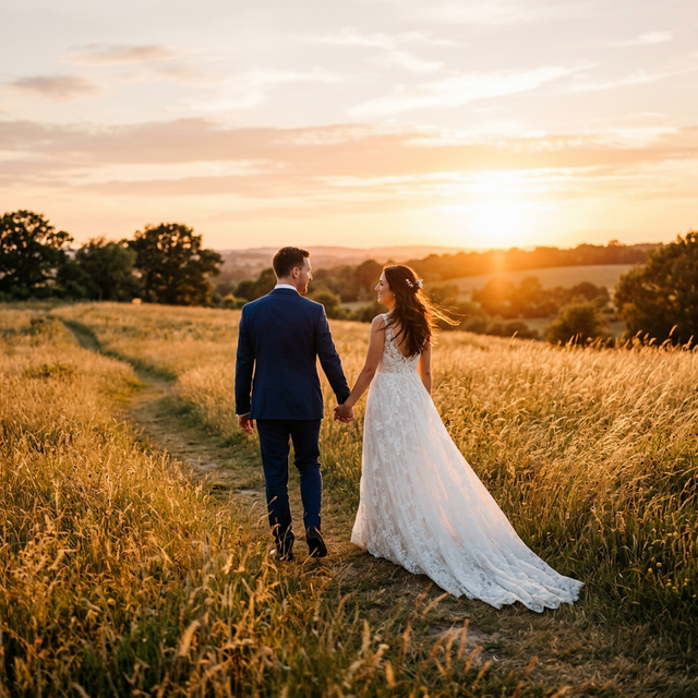 Couple at golden hour